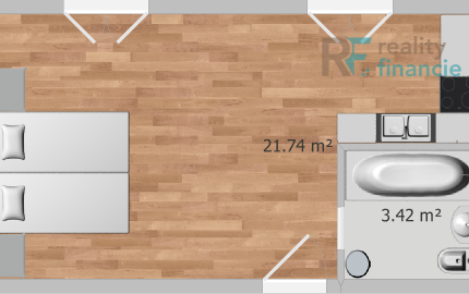 Garsonka Šaca, komplet rekonštrukcia