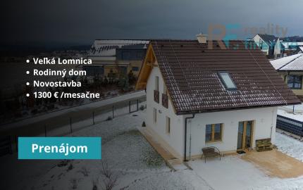 Veľká Lomnica dom na prenájom + VIDEO