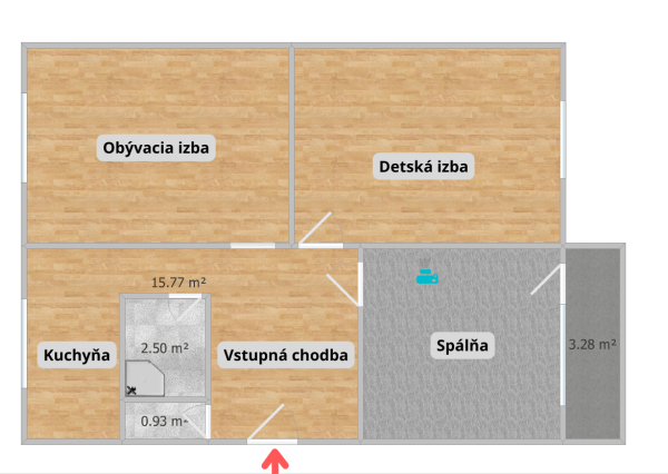 PREDANÝ 3 izbový byt Ovručská 1, Furča