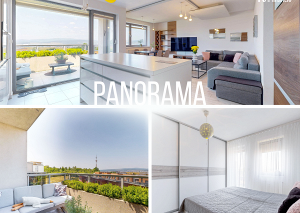 PANORAMA 4i byt + 2x parking : VIDEO + 3D