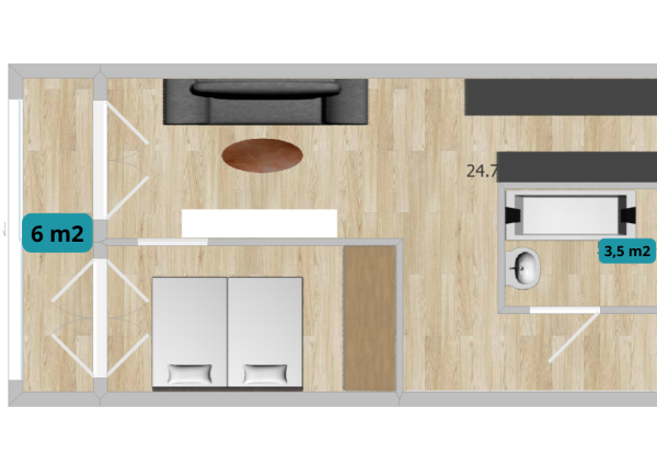 PREDAJ 1,5 izbový: pražský typ bytu s logiou
