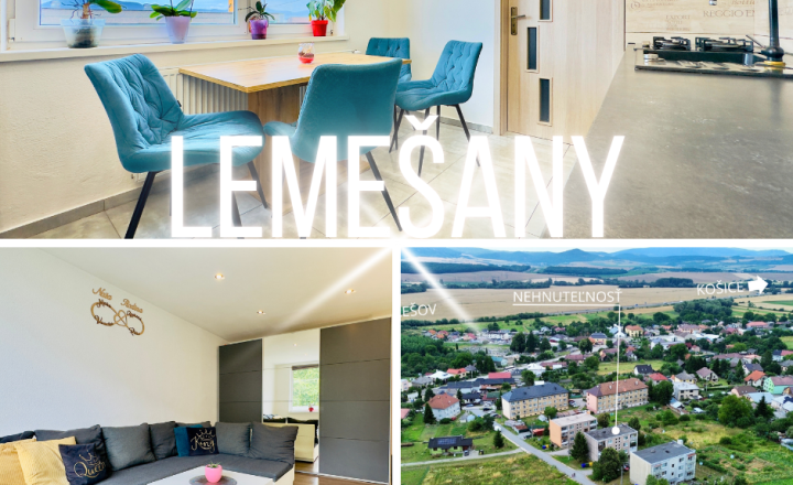 REZERVOVANÝ Lemešany 3izbový byt na predaj + VIDEO - fotografia 1