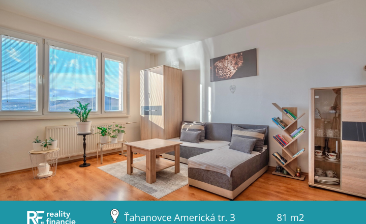 REZERVOVANÝ 3 izbový byt Americká trieda Ťahanovce - fotografia 1