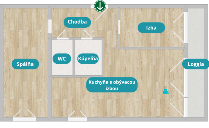 Predaj 3 izbový byt Košice Kalvária - fotografia 5