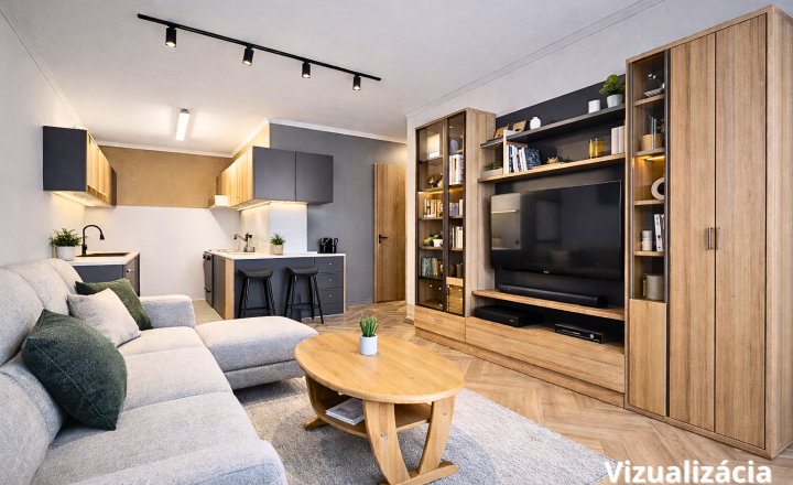 REZERVOVANÝ 1,5 izbový byt s loggiou na Terase | 46 m² | Pražský typ - fotografia 3