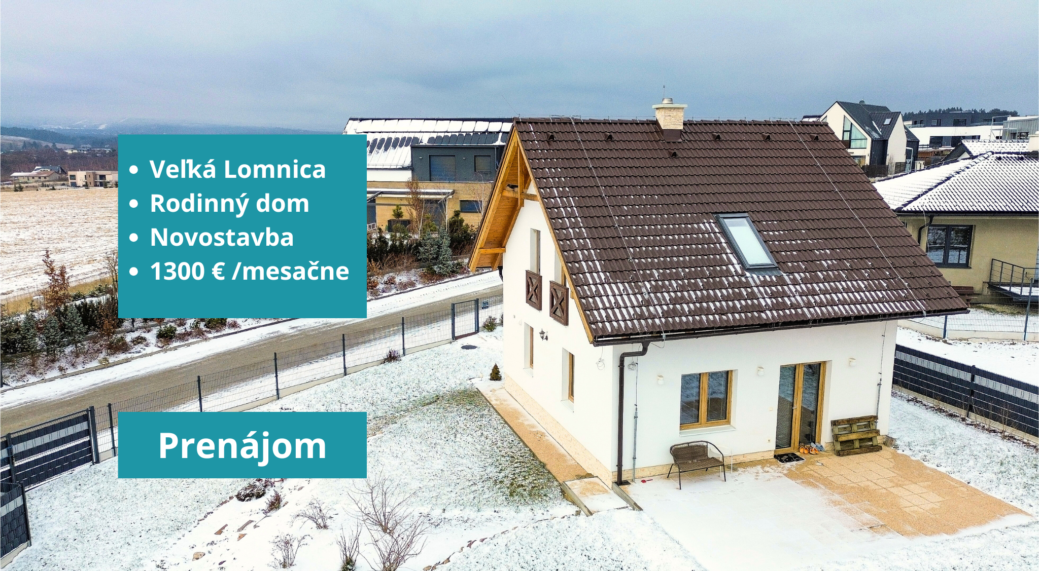 Veľká Lomnica dom na prenájom + VIDEO