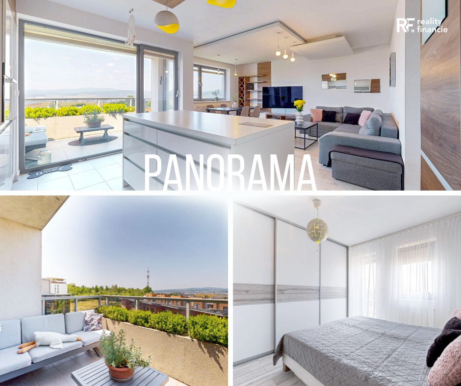 TOP byt PANORAMA 4i  + 1x parking v cene : VIDEO + 3D